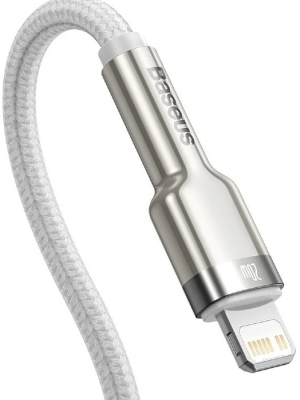 Купить Кабель Baseus Cafule Metal (CATLJK-A02) USB-C/Lightning 1m (White)